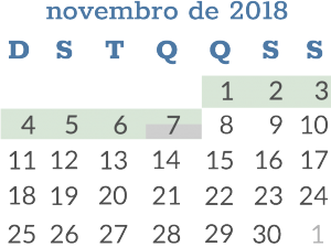 Cronograma de Novembro